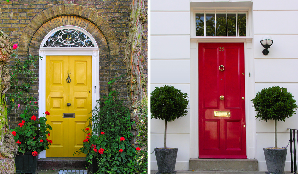 bright front door