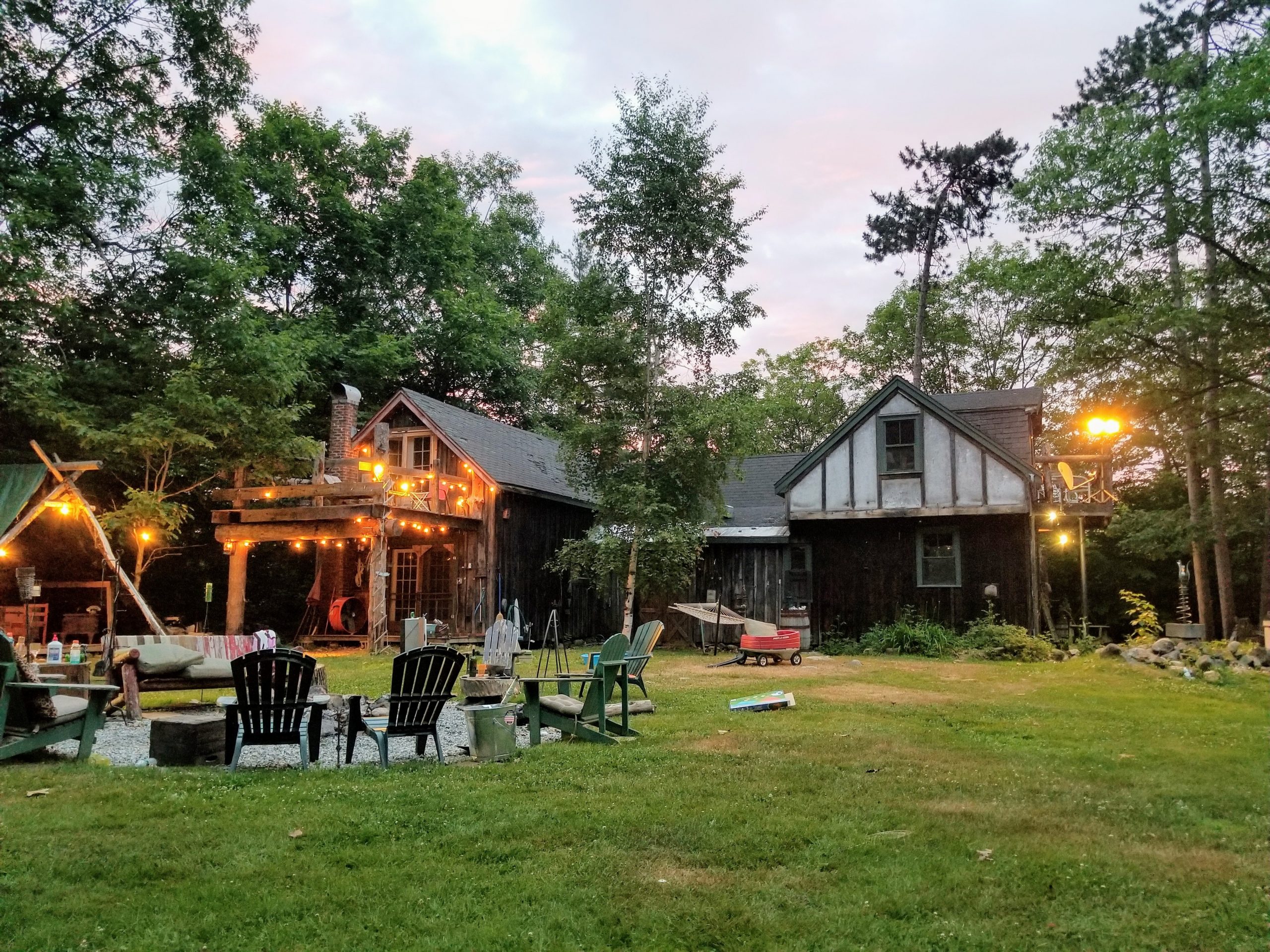 beautiful backyard